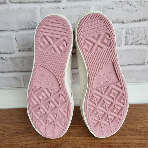 ⭐Converse Chuck Taylor Lift Rose Cross Stitch Sz 8 Women's Shoes White A13659C⭐ - Picture 6 of 11